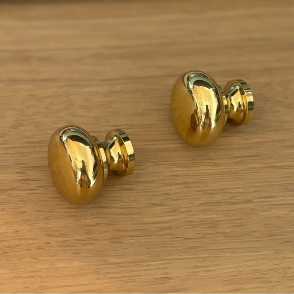 Set of 2 cabinet door knobs Solid brass. New - Picture 5 of 9